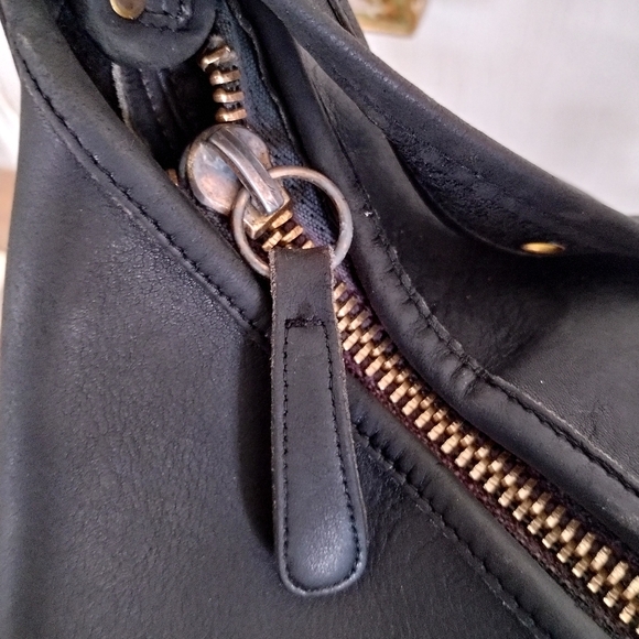 Coach Vintage Leatherware 80's XL Genuine Leather Feed Sac Duffel Bucket Bag USA - Picture 6 of 13